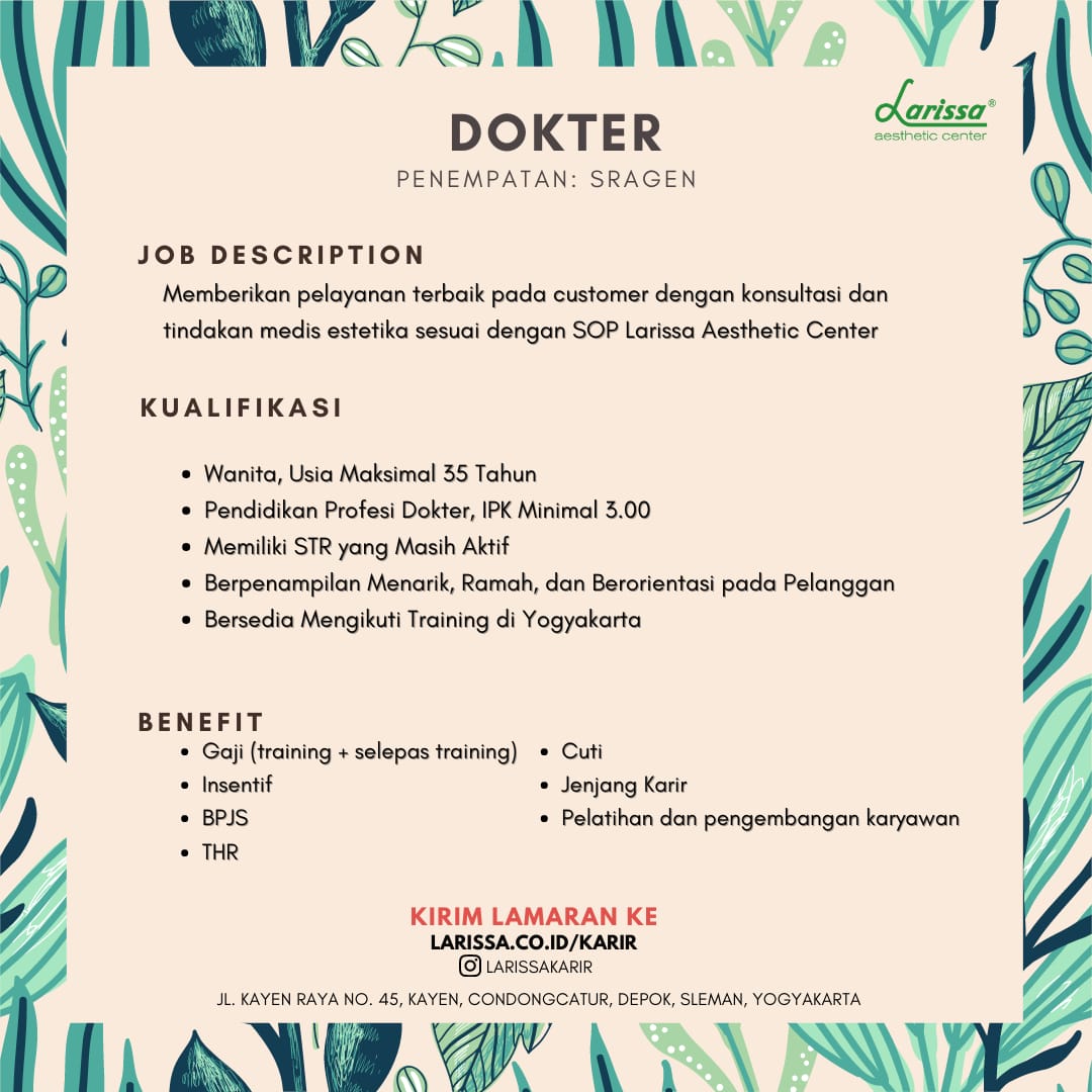 LOKER DOKTER LARISSA