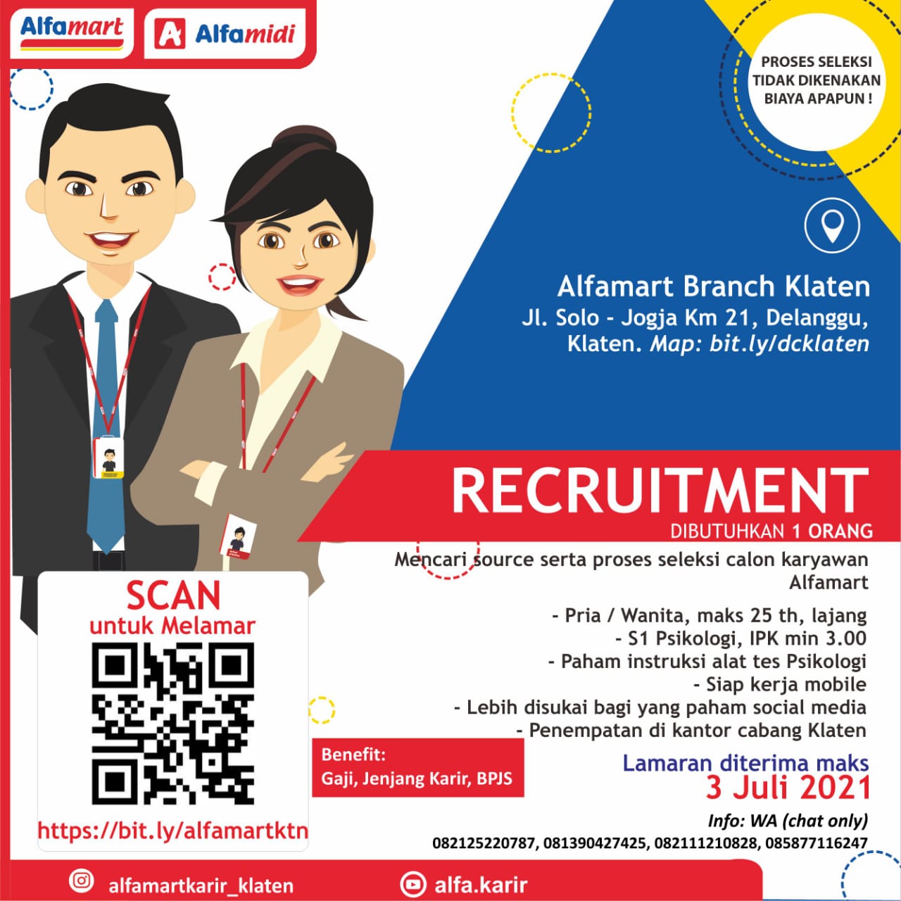 LOKER KARYAWAN ALFAMART BRANCH KLATEN