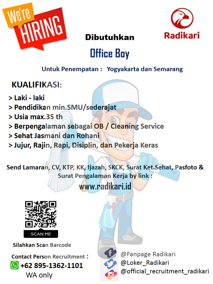 LOKER OFFICE BOY RADIKARI