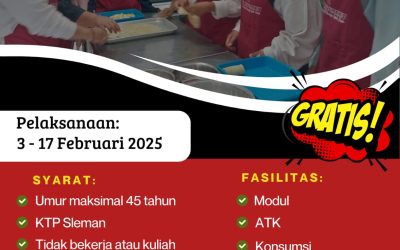 Dibuka Pendaftaran Pelatihan Tataboga di LPK Kayumanis