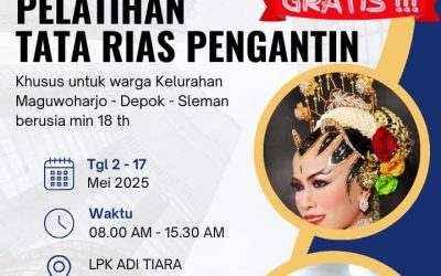 Dibuka Pendaftaran Pelatihan Tata Rias Pengantin di LPK Adi Tiara