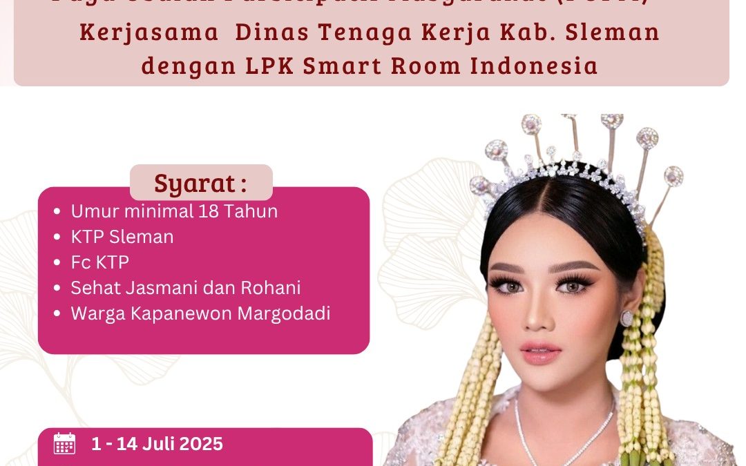 Dibuka Pendaftaran Pelatihan Makeup Pengantin Modifikasi di LPK Smart Room Indonesia