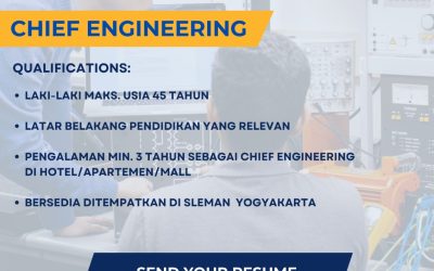 Lowongan Kerja PT Jogja Makmur Sejahtera – Chief Engineering