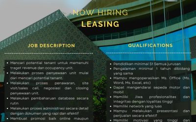 Lowongan Kerja Sahid J-Walk – Leasing