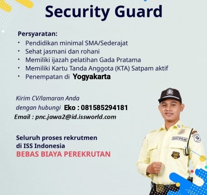 Lowongan Kerja PT ISS Indonesia – Security Guard