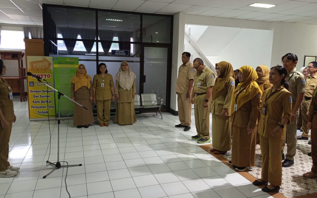 Awali 2026, Disnaker Sleman Gelar Apel Pagi : Kobarkan Semangat Baru dan Penguatan Disiplin Pegawai