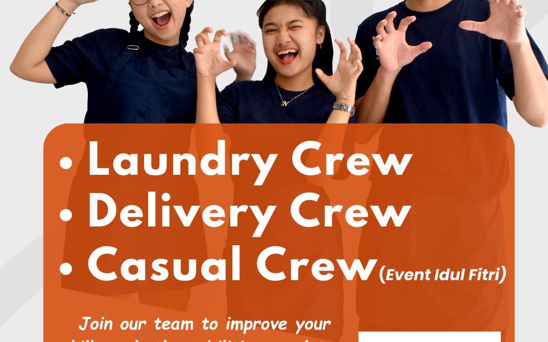 Lowongan Kerja GUM Ngelondri – Laundry Crew, Delivery Crew (Kurir), dan Casual Crew (Event Idulfitri)