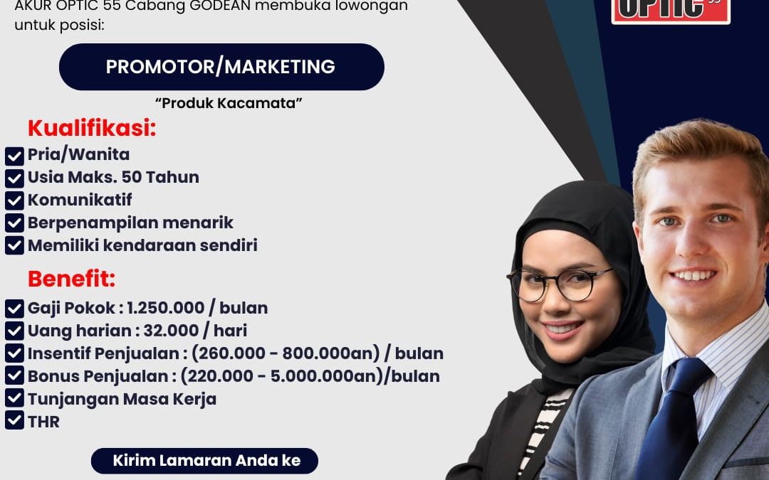 Lowongan Kerja Akur Optic – Promotor/Marketing Cabang Godean