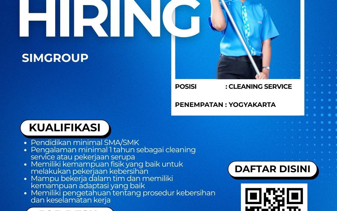 Lowongan Kerja PT Swakarya Insan Mandiri – Cleaning Service