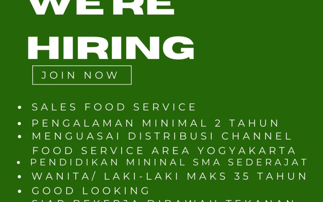 Lowongan Kerja Mulia Raya – Sales Food Service
