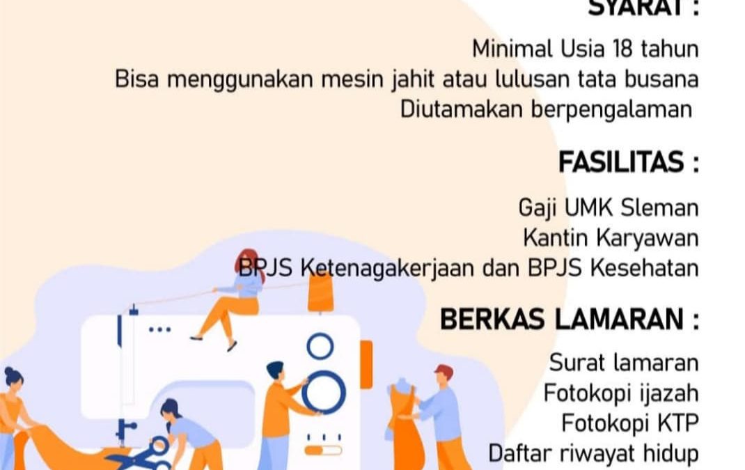 Lowongan Kerja PT Westapusaka Kusuma – Operator Sewing
