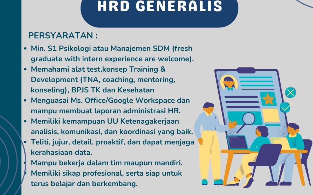 Lowongan Kerja PT Marel Sukses Pratama – HRD Generalis, Marketing Staff, Operator Pola, Content Creator, dan Customer Service