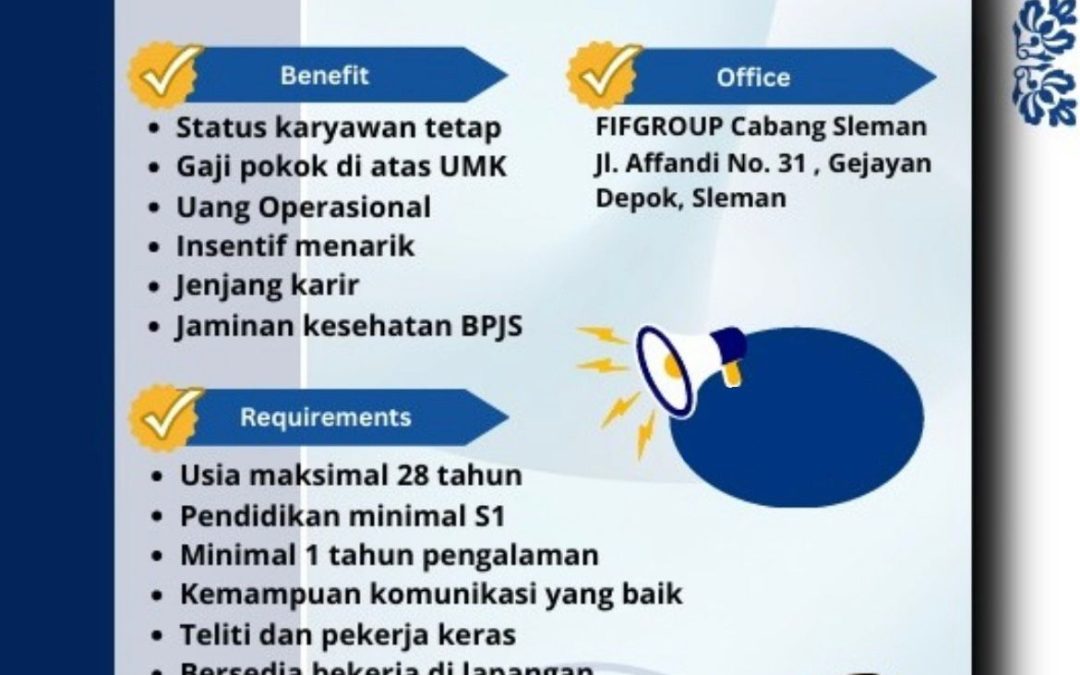 Lowongan Kerja PT Federal International Finance (FIF Group) – AR Controller