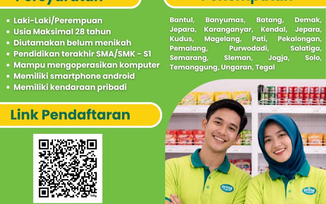 Lowongan Kerja PT Prima Food – Staff Toko