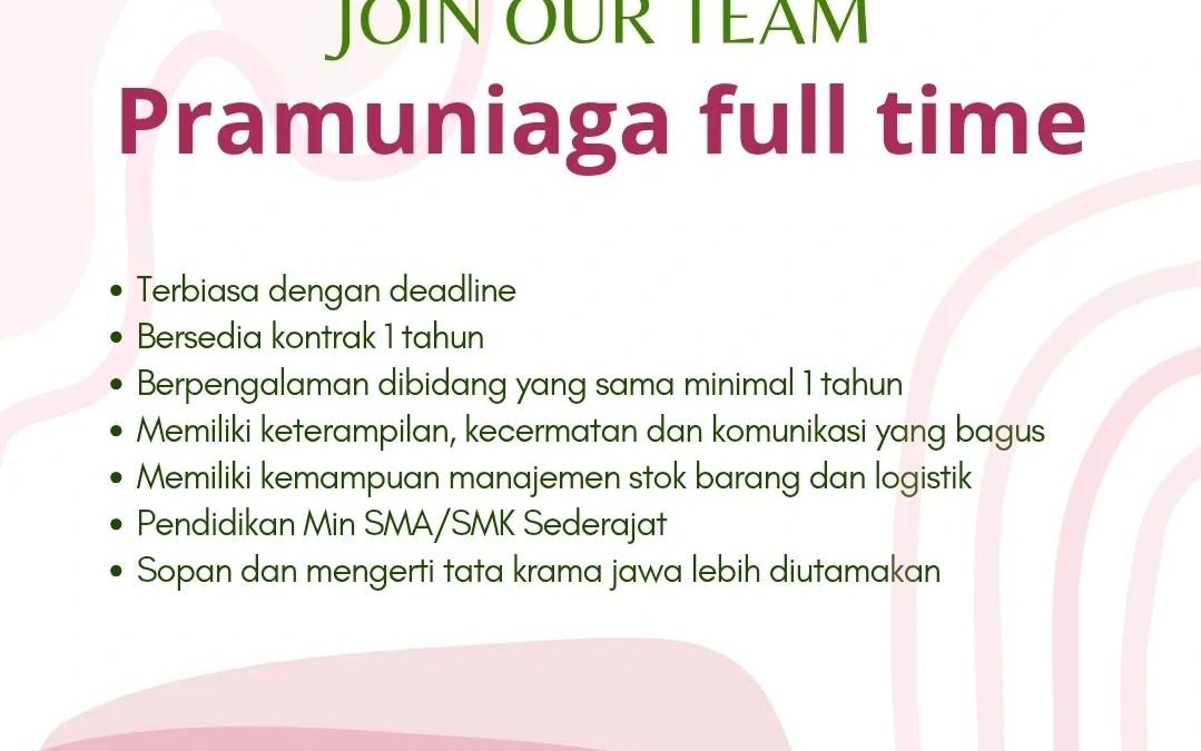 Lowongan Kerja OmahBayi Baby Shop – Pramuniaga Full Time