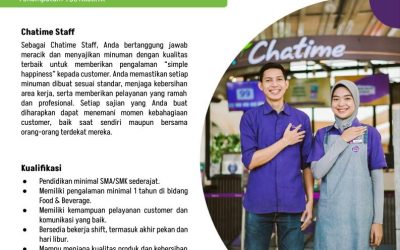 Lowongan Kerja Kawan Lama Group – Sales executive/Pramuniaga, Sales Engineer, Sales Project Manager, dan Chatime Staff