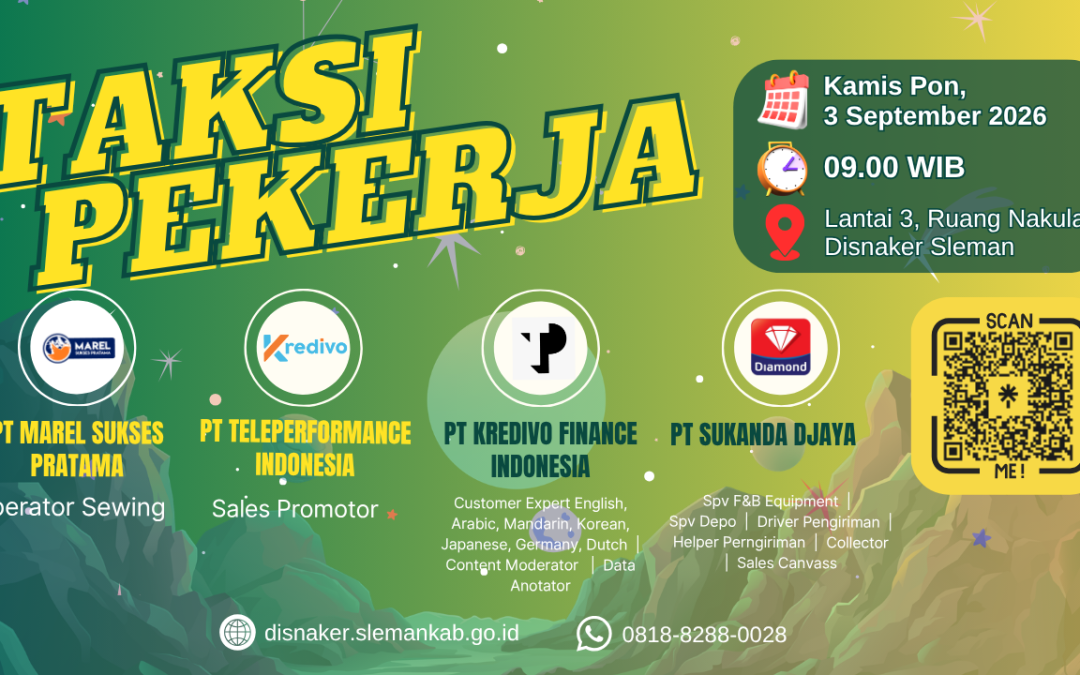 Info TAKSI PEKERJA – Fasilitasi Seleksi Pekerja SEPTEMBER 2026